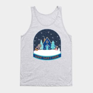 Home Sweet Home - Gingerbread House Snow Globe by Cecca Designs Tank Top